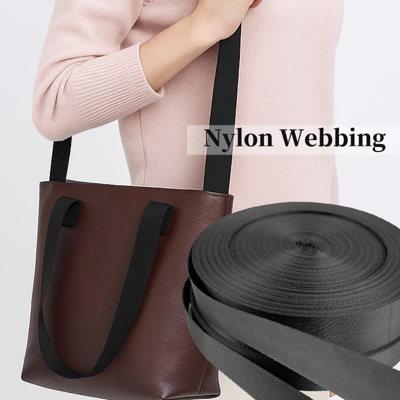 

5Meters 10-100mm Nylon Webbing for Bag Straps Ribbon Bands Belt Backpack Pet Collar Binding Tape Garment Sewing Accessories