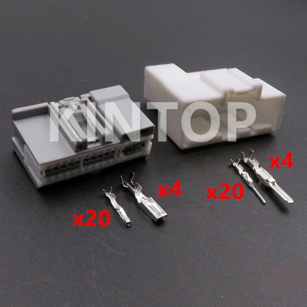 

1 Set 24 Pins AC Assembly Auto Wire Cable Unsealed Hybrid Socket Car Unsealed Adapter Automobile Electrical Connector Assembly