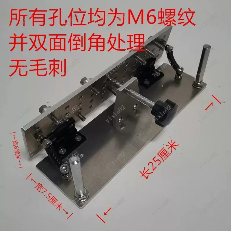 

304 Stainless Steel Handheld Belt Sander for DIY Knife Beveling V-Slot Jig Tool Rough Grinding for Blades