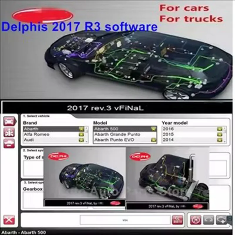 

2024 HOT Delphis 2017 R3 with keygen Delphi DS150E diagnostic tool software For cars and trucks obd scanner 2017r3