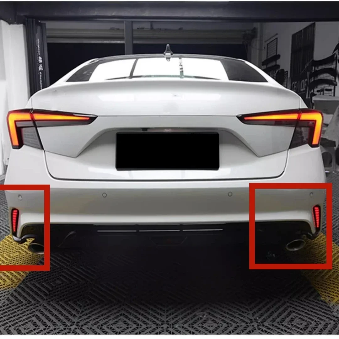 ABS المصد الخلفي عاكس أضواء بار مناسبة لهوندا إنتيجرا 11th النهار تشغيل ضوء بدوره إشارة اكسسوارات السيارات