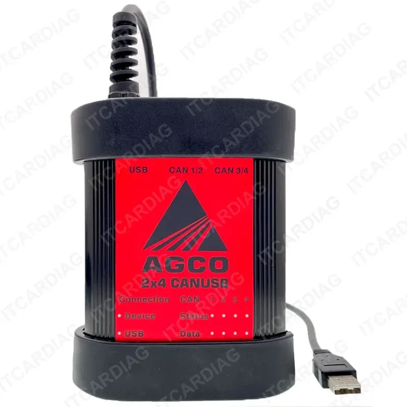 For AGCO 2x4 CAN USB CANUSB Electronic DIAGNOSTIC Tool Tractor for AGCO INTERFACE Agricultural Scanner Tools For FENDT Massey