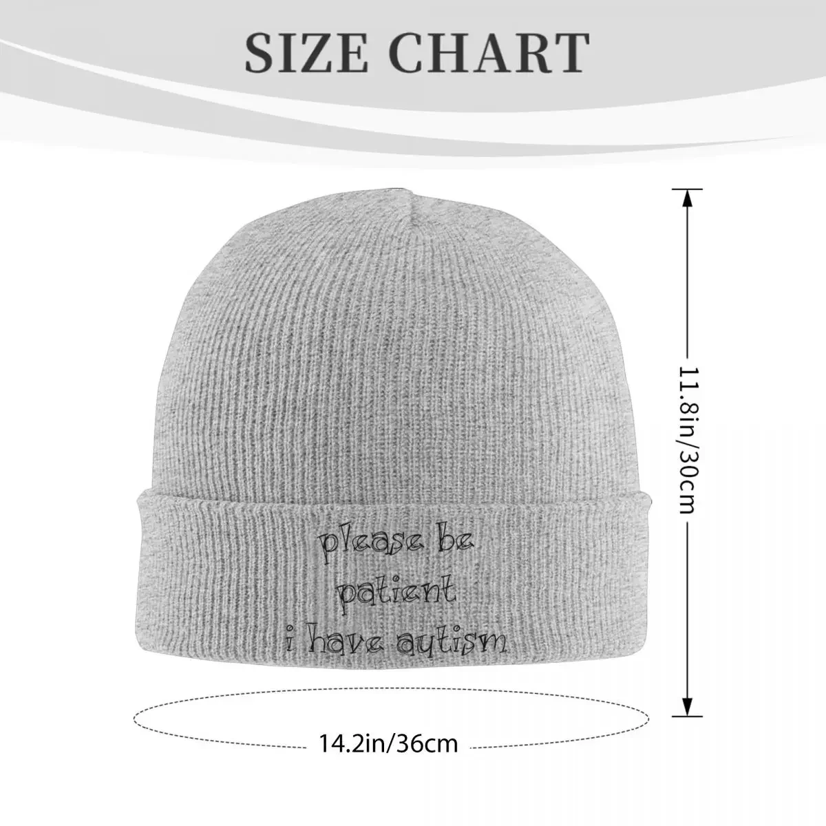 Please Be Patient I Have Autisms Beanie Hats writing Bonnet Hats Female Male Y2K Cool Outdoor Knitting Hat Winter Wrap Caps