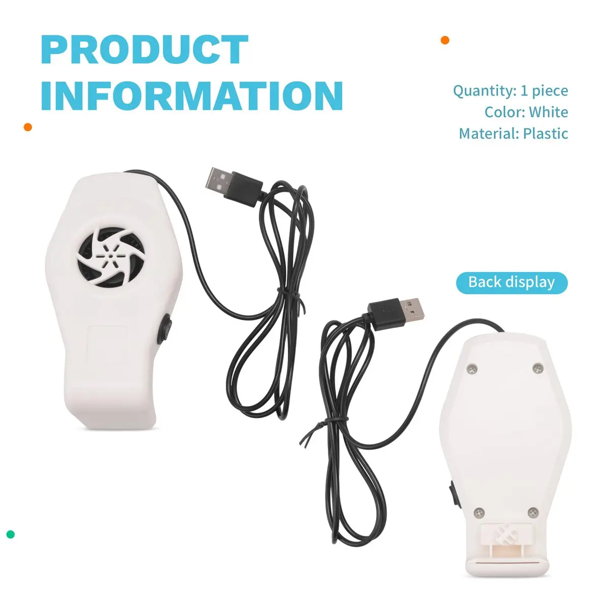 

HGHO White Fish Tank Cooling Silent Fan Aquarium Cooling Fan Aquarium Small Radiator Portable Fan
