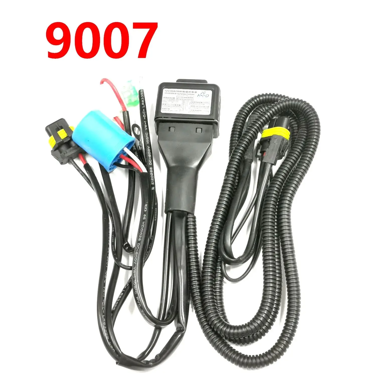 9007 HB5 Bixenon Relay Cable Controller Wiring High Low Lighting System 35W 55W For  Xenon Headlights Harness