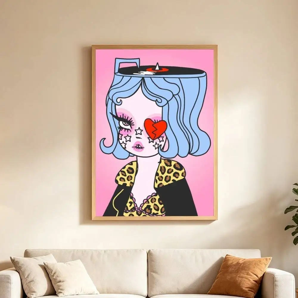 Art Valfre P-Prints-S Poster Waterproof Wall Art Sticker For Bar Living Room Vintage Decor Print
