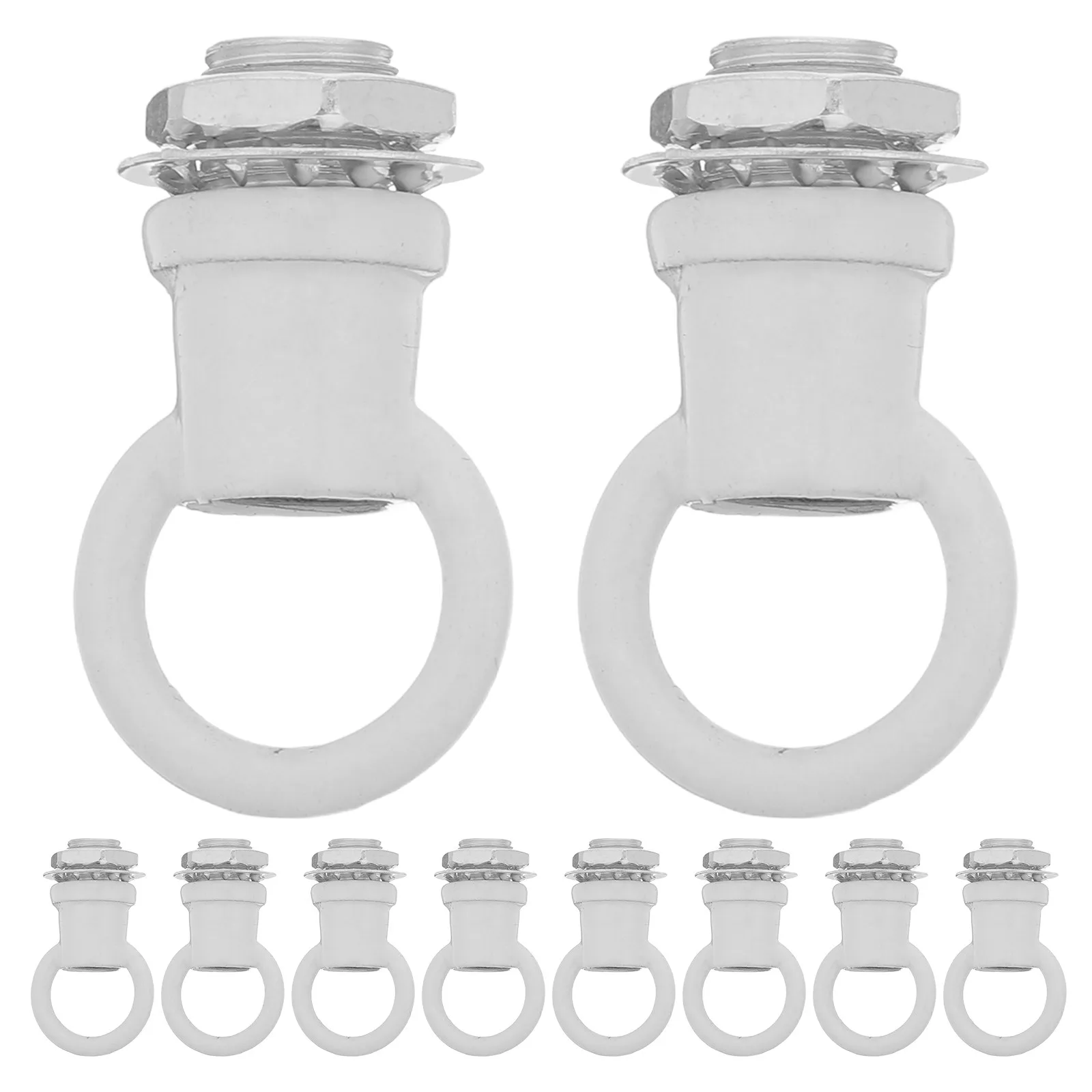 10pcs M10 Light Fixture Hook Rings, 8kg Heavy-Duty Ceiling Hanging Loops for Chandeliers & Pendant Lights