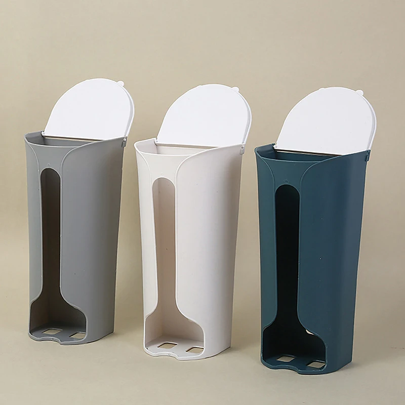 Estrattore di scatole portaoggetti per biancheria intima a parete creativo scatola di plastica senza perforazione Dispenser di calzini per la casa per persone pigre con coperchio