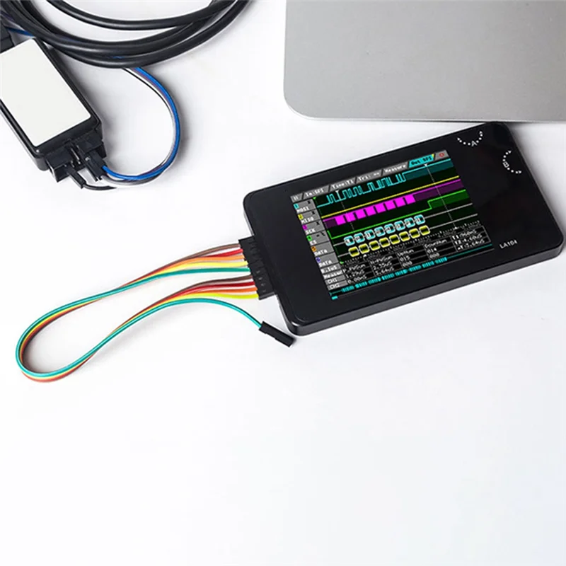 A21Q -LA104 شاشة محلل المنطق الرقمي 4 قنوات راسم الذبذبات SPI IIC UART قابل للبرمجة 100 متر Sa/S معدل أخذ العينات القصوى #4