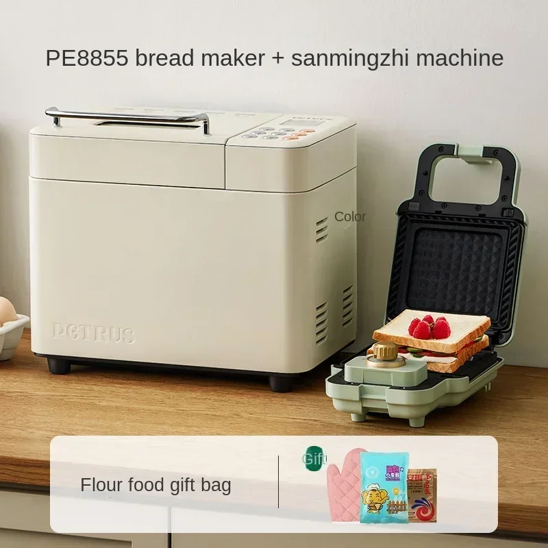 Bread Maker with Multi-functions and Automatic Kneading, Fermenting, and Toasting - Petrus PE8855 220V