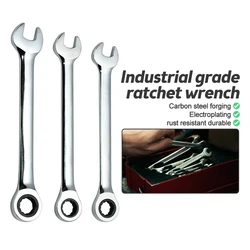 6-13mm Ratchet Wrench Chrome Vanadium Steel Combination Wrench Set 72-Tooth Universal Key Wrenches Spanner Car Repair Tool