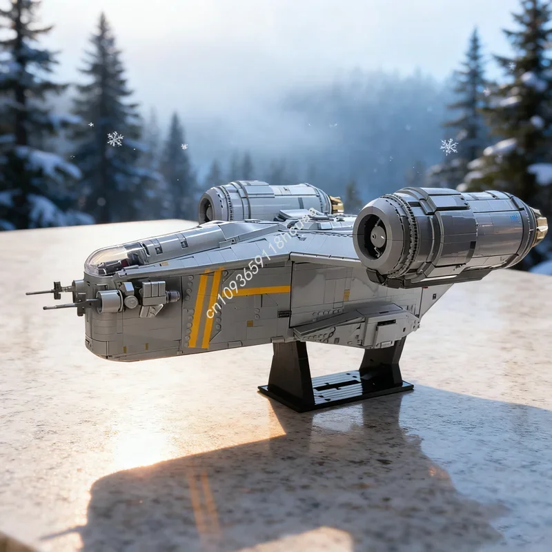 

6557 деталей MOC Razor Crest Upgrade Star Battle UCSed: Конструктор-модель для сборки, креативная идея, подарки для детей на Рождество и День рождения