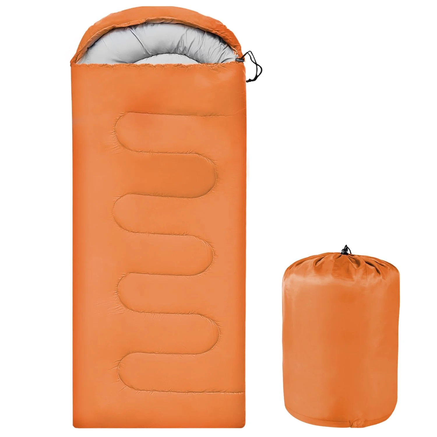 

！@Camping Sleeping Bags Envelope Type Lightweight and Waterproof Polyester for Adults and Kids-Gear Travel and Outdoor Activitie