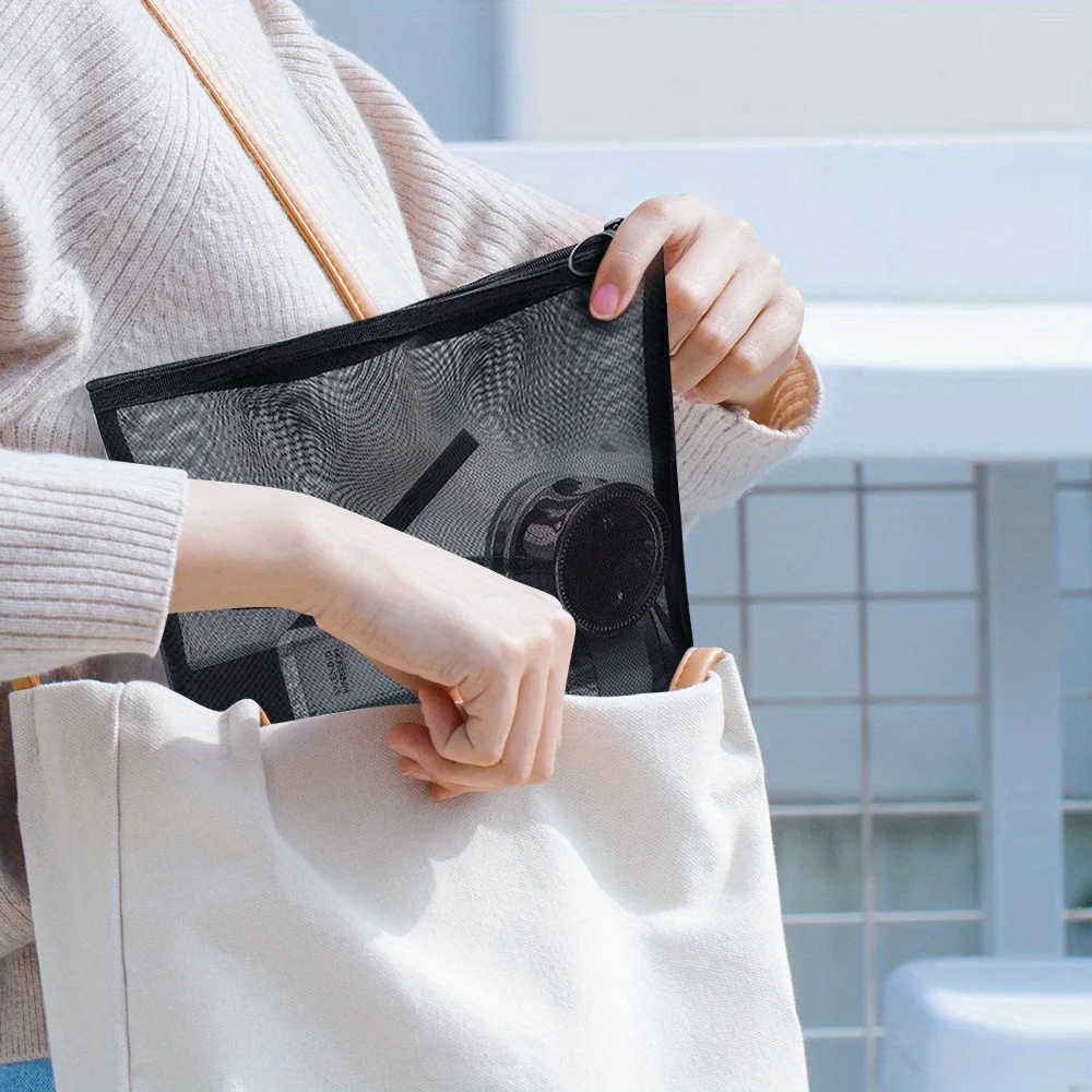 Transparent Cosmetic Bag for Women, Portable Shower Handbags, Travel Organizer Pouch, Multifunctional Storage Bag, S, M, L