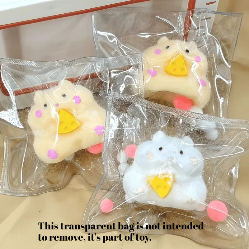 

Hamster Squishy Toy, Slow Rising Pinch Hamster Squeeze Toy, Soft Mochi Stress Relief Fidget, Gift for Kids Teens