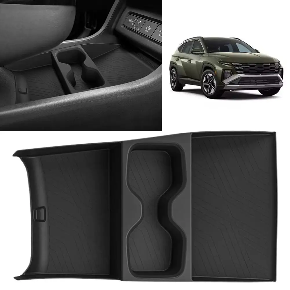 

For Hyundai Tucson 2025 Only For Electronic Transmission Center Console Lower Storage Box Organizer Tray Black G1Y1