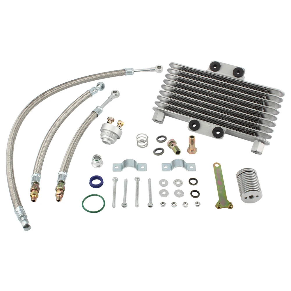 For Honda CB CG Motorcycle Radiator Oil Cooler Kit Heat Sink 100CC 125CC 250CC Dirtbike Adult Radiators Cooling Enduro