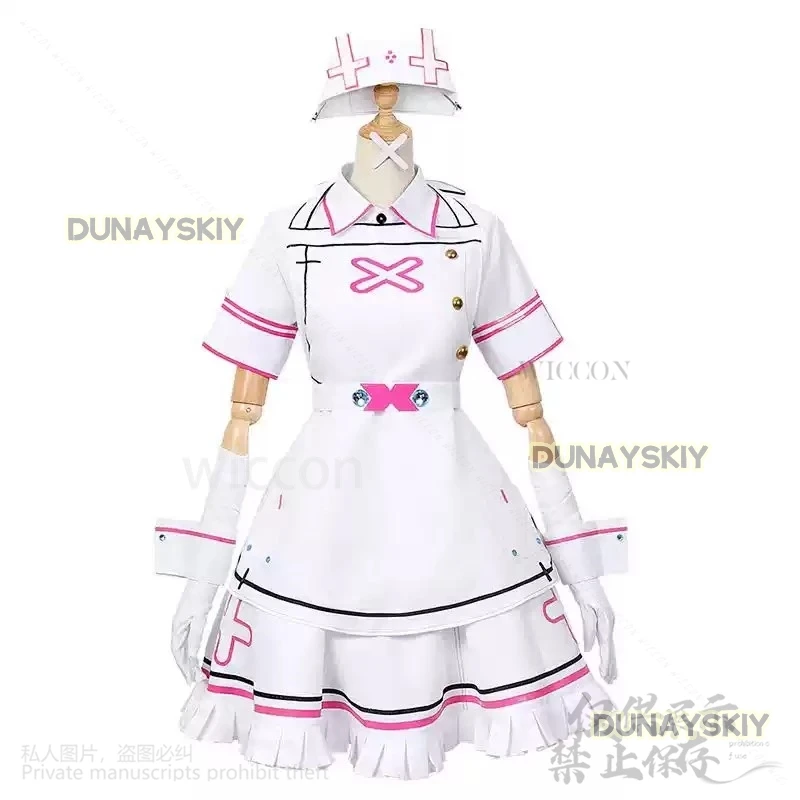 Sukoya Kana Cosplay Anime Virtual YouTuber Costume Nurse Uniform Dress Lolita Sexy Cute For Girls Halloween Party Customized