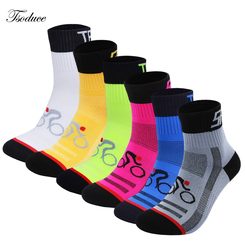

Professional Cycling Socks for Men And Women Quick Dry Breathable Middle Tube Outdoor Sports Bike Running Marathon Fitness Socks