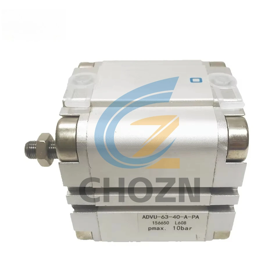 

KBA ADVU-63-40-A-P-A Double Acting Air Cylinder 145PSI 63mm Bore 40mm Stroke 156650 L608 KBA Cylinder parts