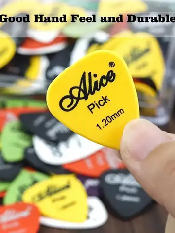 Alice 12/24/50/100 Pcs Mixed ABS Guitar Picks, Multicolor Premium Plastic Plectrum for Electric Guitar/Bass/Ukulele Accessories