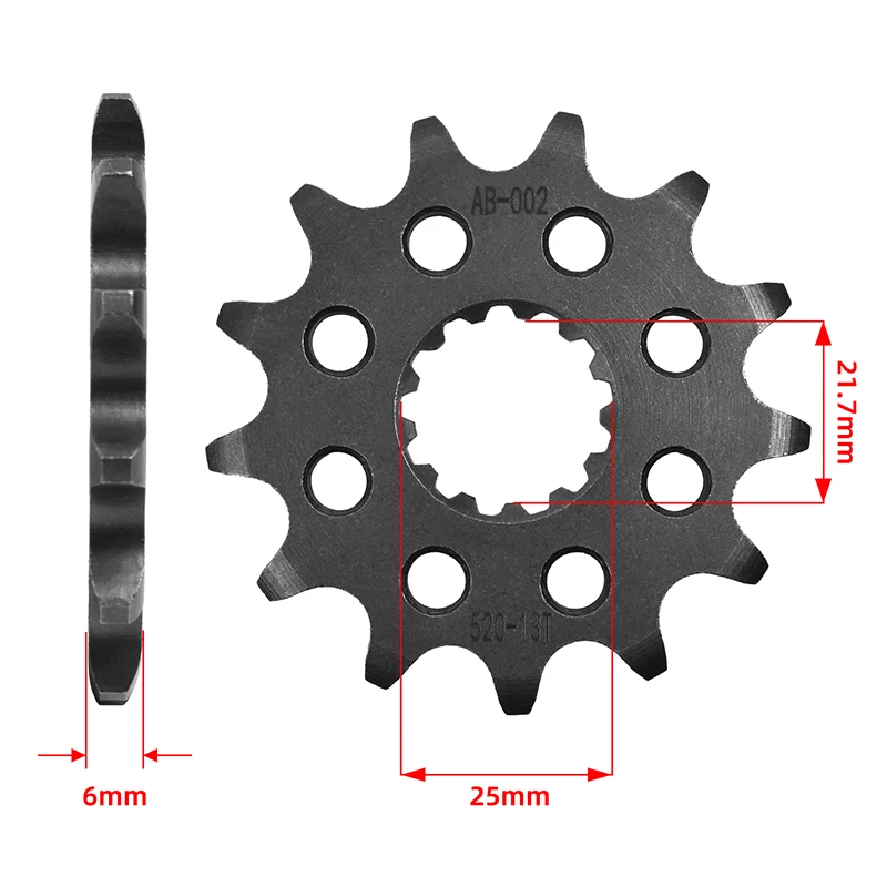 

520 13T Motorcycle Front Sprocket Gear Wheel Cam For Yamaha WR450 YZ450 07-23 YZ450F Monster YZ450 F-G 60h Anniversary Edition