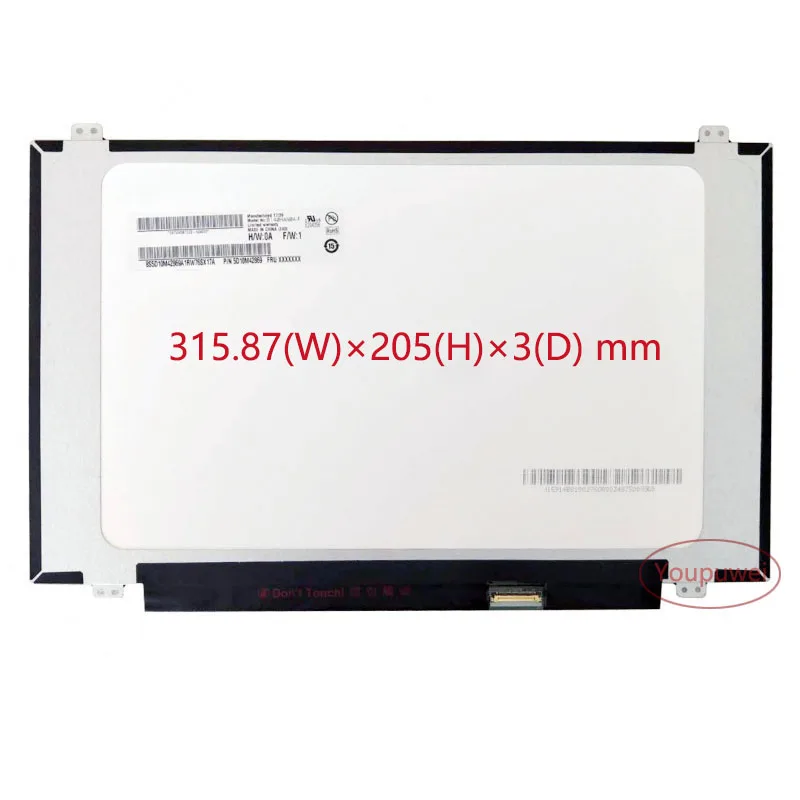 

14.0-inch LCD matrix For Lenovo Thinkpad E480 E485 E490 E495 Laptop LED Screen Display Panel B140HAN04.2 1920(RGB)×1080 30-pins