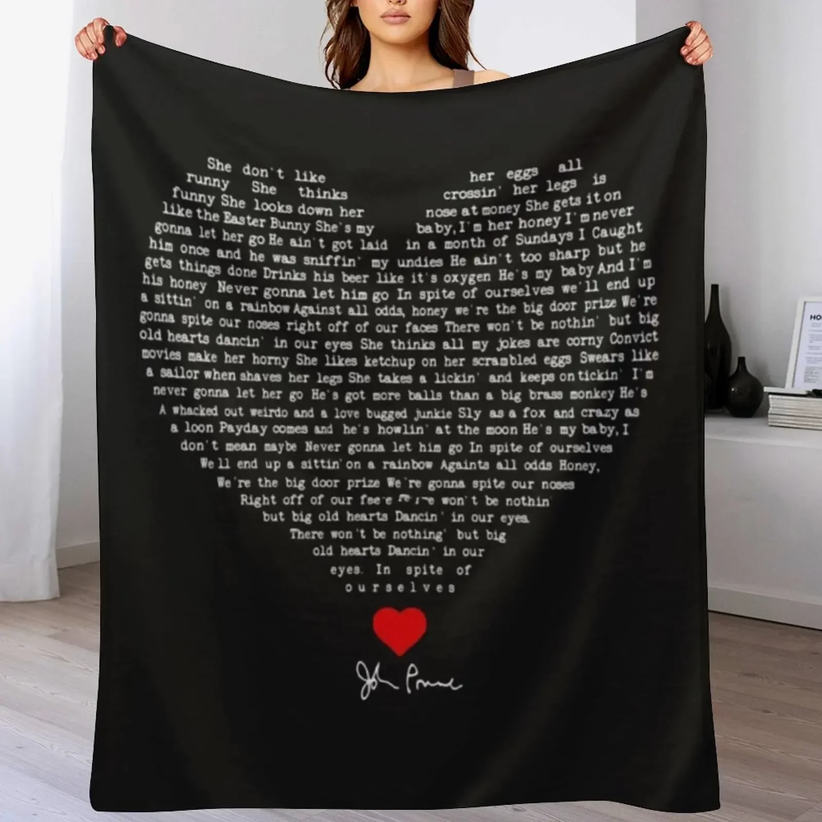 Prine In Spite Of Ourselves Lyric T-ShirtPrine In Spite Of Ourselves lyric Throw Blanket Multi-Purpose Blankets