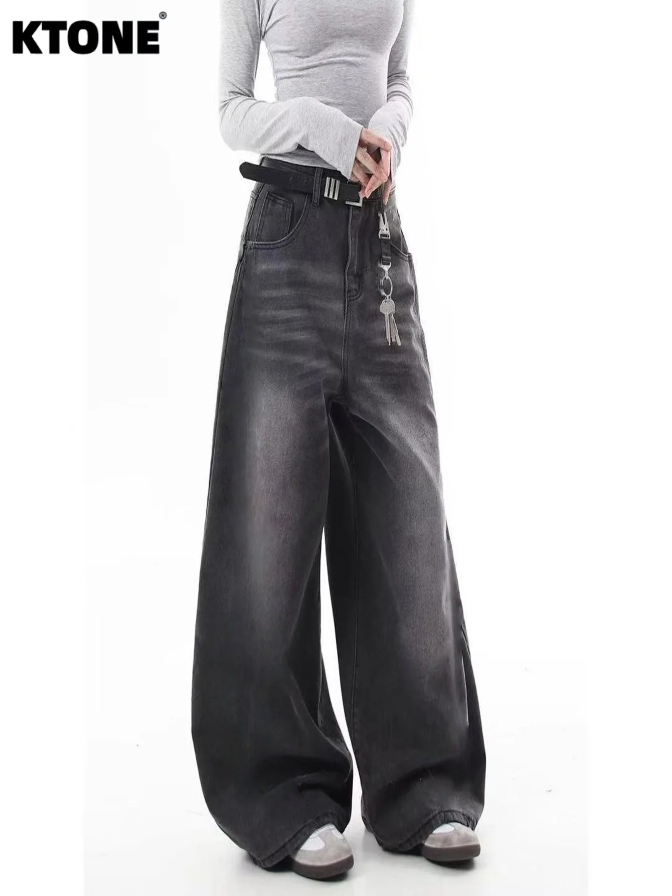 

Men's Loose Black Jeans Pants Unisex Y2k Original Drip Trend Comfort Wear No accessories or belts included