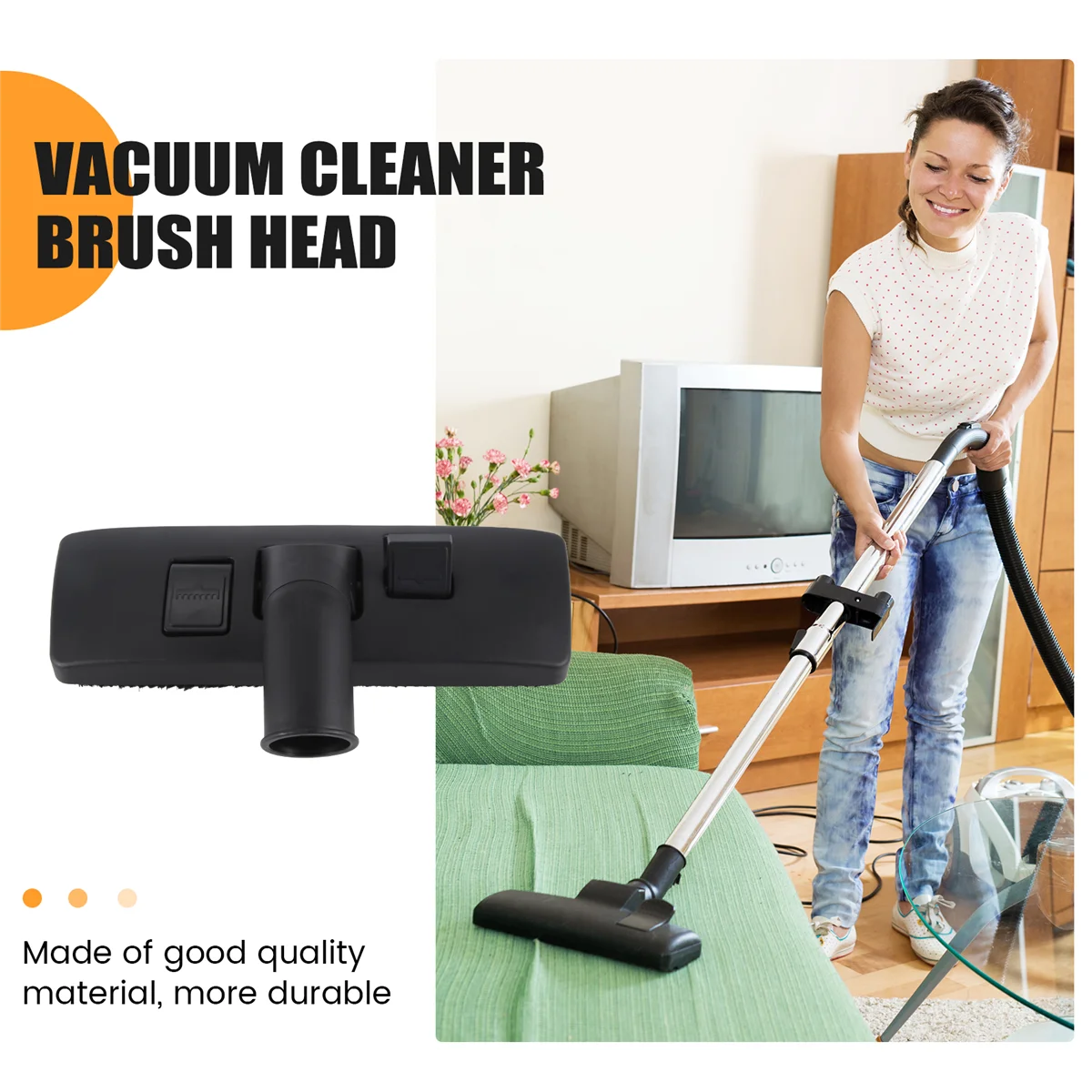 

【Price-Drop!】Carpet Floor Brush for 35mm Universal Vacuum Cleaner Parts Attachment Replacement Dust Brush Head Tool