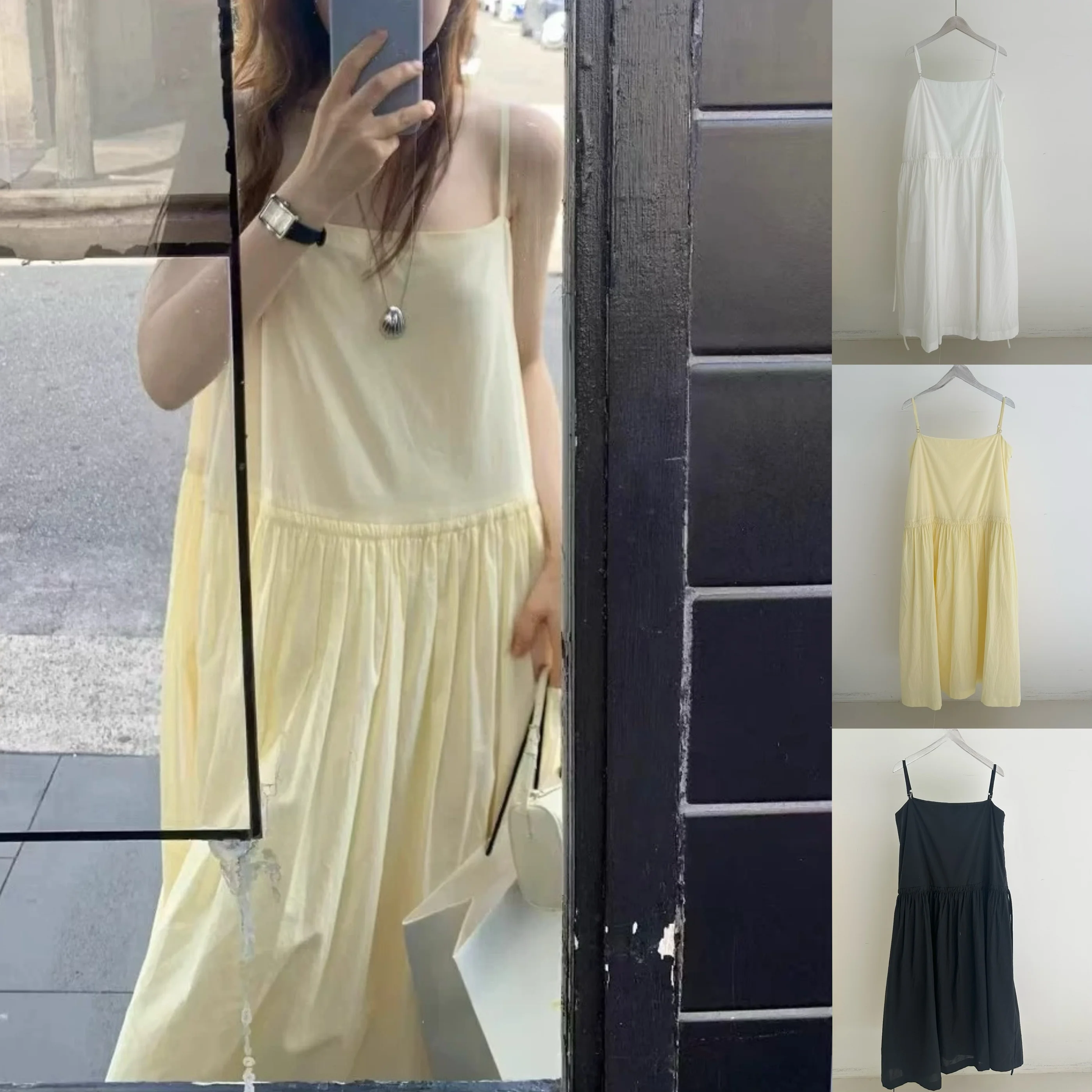 Lente Zomer Nieuwe OUNCE mat Koreaanse Sle Pure Kleur Losse Afslankriem Dr Casual Enkel Stuk Dames Dr