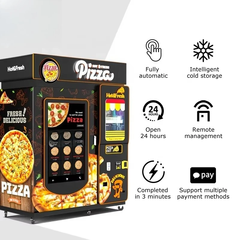 Customized Fully Automatic Pizza Vending Machine Italy Oven Pizza Machine Low Power Consumption Chef-quality for Business