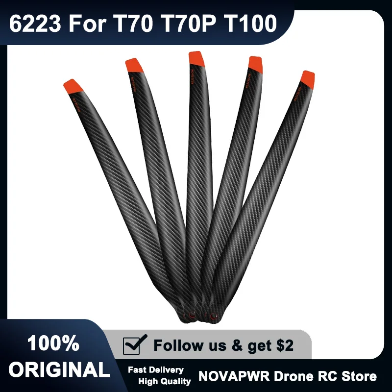 

6223 Carbon Fiber Propeller Heavy Lift Upgrade for DJI T70P/T100 Increased Payload Capacity (62238 Compatible)