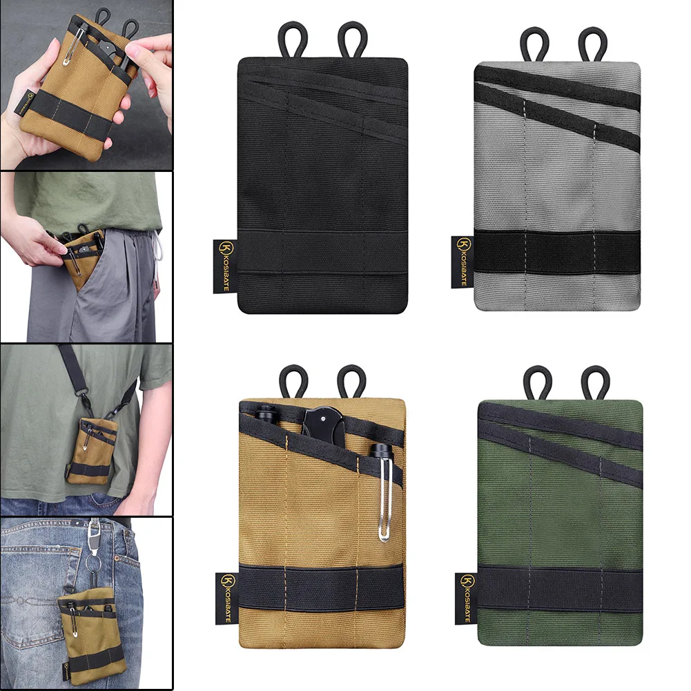 Mini EDC Pouch Multifunctional Outdoor Sports Camping Hiking Purse Wear-resistant for Camping Hiking Mountaineering