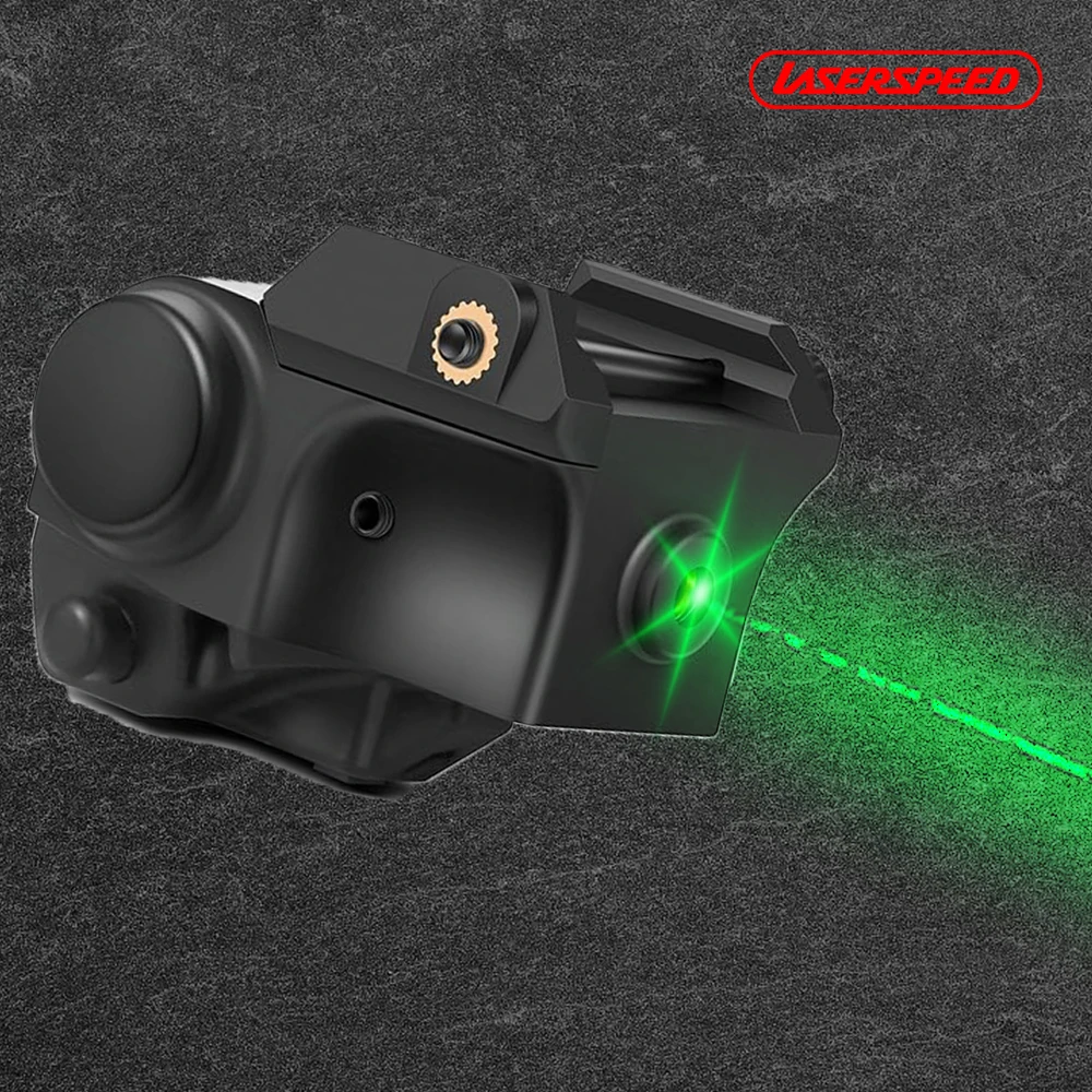 Tactical LS-L2 Weapon Gun Green Dot Aiming Laser Pointer Sight For Pistol Glock Laser for 20mm Rail