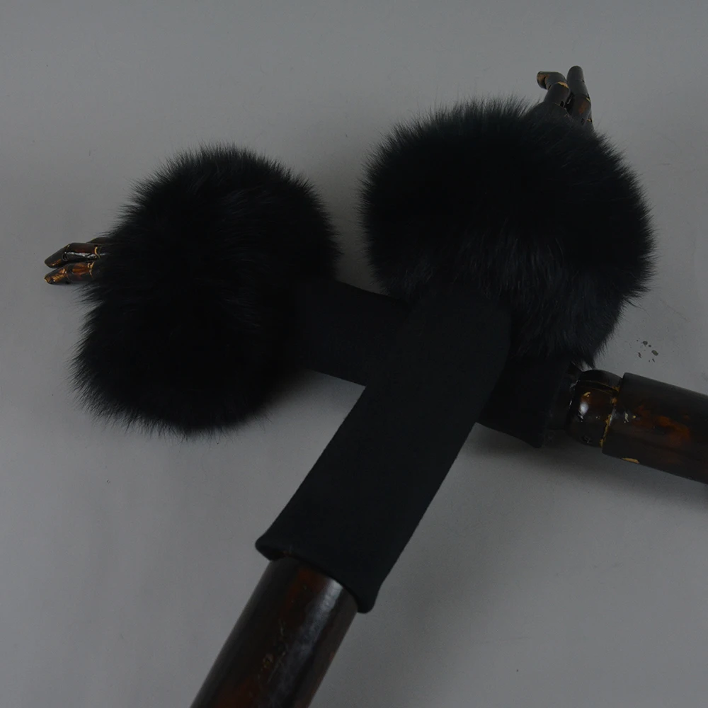 Fox Fur Cuff Arm Warmer Lady Bracelet Real Fur Wristband Glove High Quality Fox fur Cuffs Hot Sale Wrist Warmer