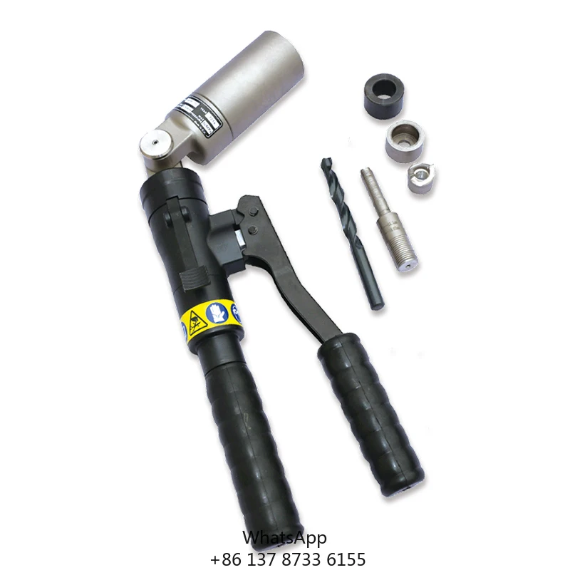 

HPP-775 Manual Hydraulic Punch Tool For Stainless Steel Mild Steel Fiberglass & Plastic Sheets-for Hole Punching