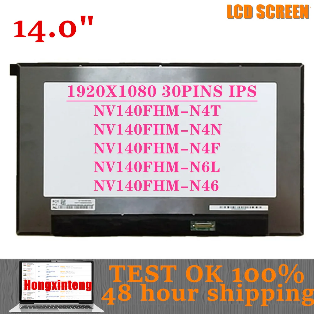 Grátis 14 1080p Nv140fhm-n4n N4f N4l N4n N46 Led Lcd Tela Painel Visor Matriz 1920×1080 Fhd para Dell 5400 Substituição