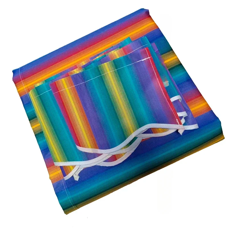 

Rainbow Strips Outdoor Telescopic Canopy Replacement Cloth Waterproof Fabric Shop Store Banner UV Block Awning