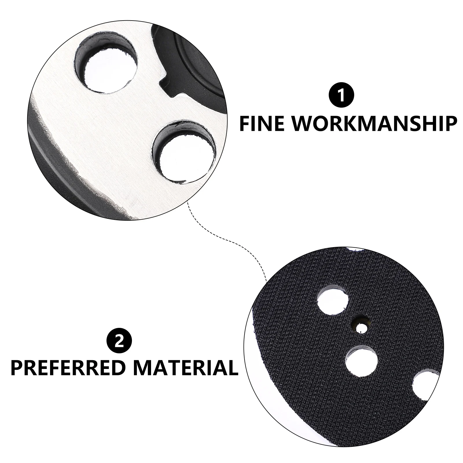 

Aluminum Sanding Polishing Pad Disc Replacement Backing Plate Dust Collection Easy Installation Fits Sanders Practical Design