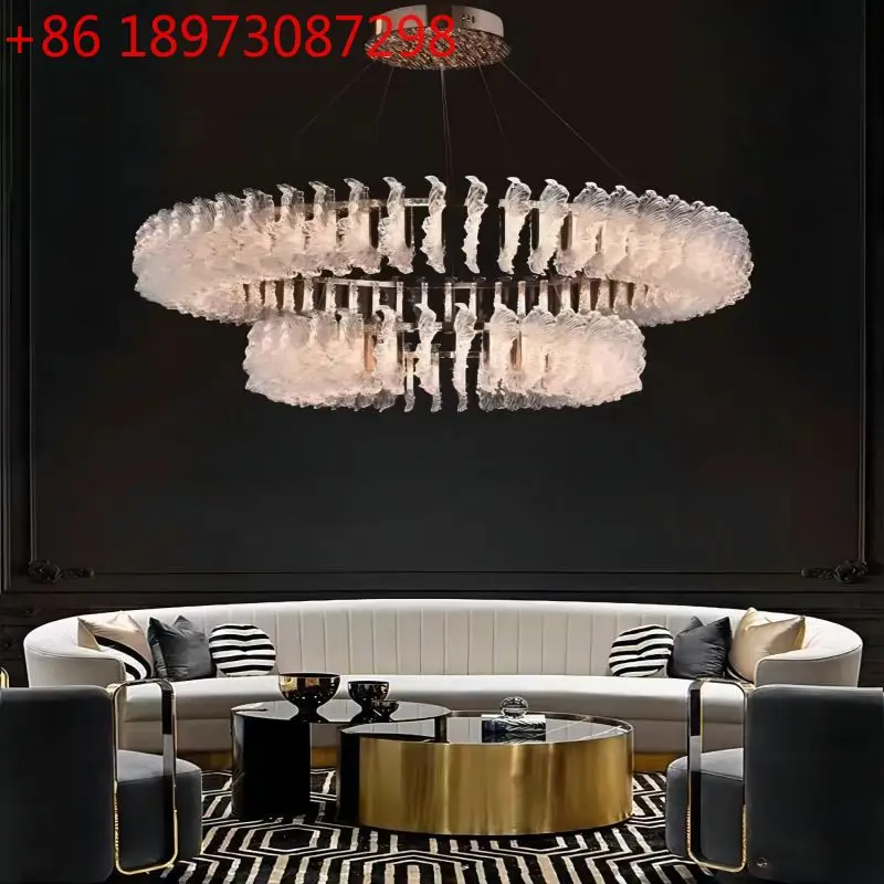 

Современный свет, роскошная люстра для гостиной, премиум-смысл, спальня, столовая, атмосфера виллы, французская лампа