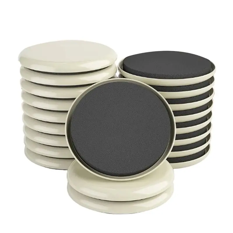 A01F-Furniture Sliders For Carpet 20Pcs Heavy Duty Moving Pads 3 1/2