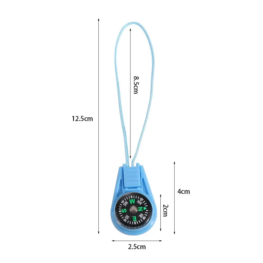 

Waterproof Mini Survival Compass Multifunctional Portable Lanyard Compass Quick-Hook Random Color Camping Compass Outdoor