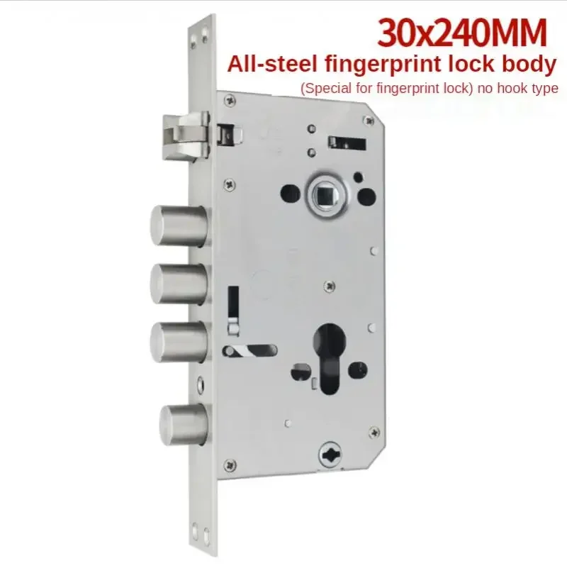 All-steel Lock Body for Smart Electronic Lock 24mm-240mm 6068Lock Body Adjustable Direction Stainless Steel Lock Body