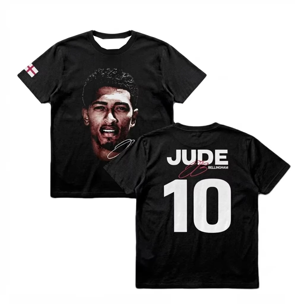 Jude Bellingham #10 Graphic Soccer Fan Summer T Shirt Unisex Men's Women's T-Shirt Y2k Popular Clothes Casual Ins Tees