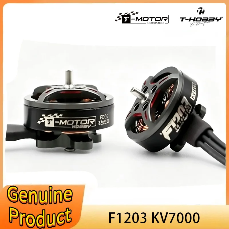 T-HOBBY T-Motor F1203 7000kv 2-3S Lipo Ultra Light Brushless Motor 1.5mm Shaft  Suitable for RC FPV 2/2.5/3-inch Free Travel