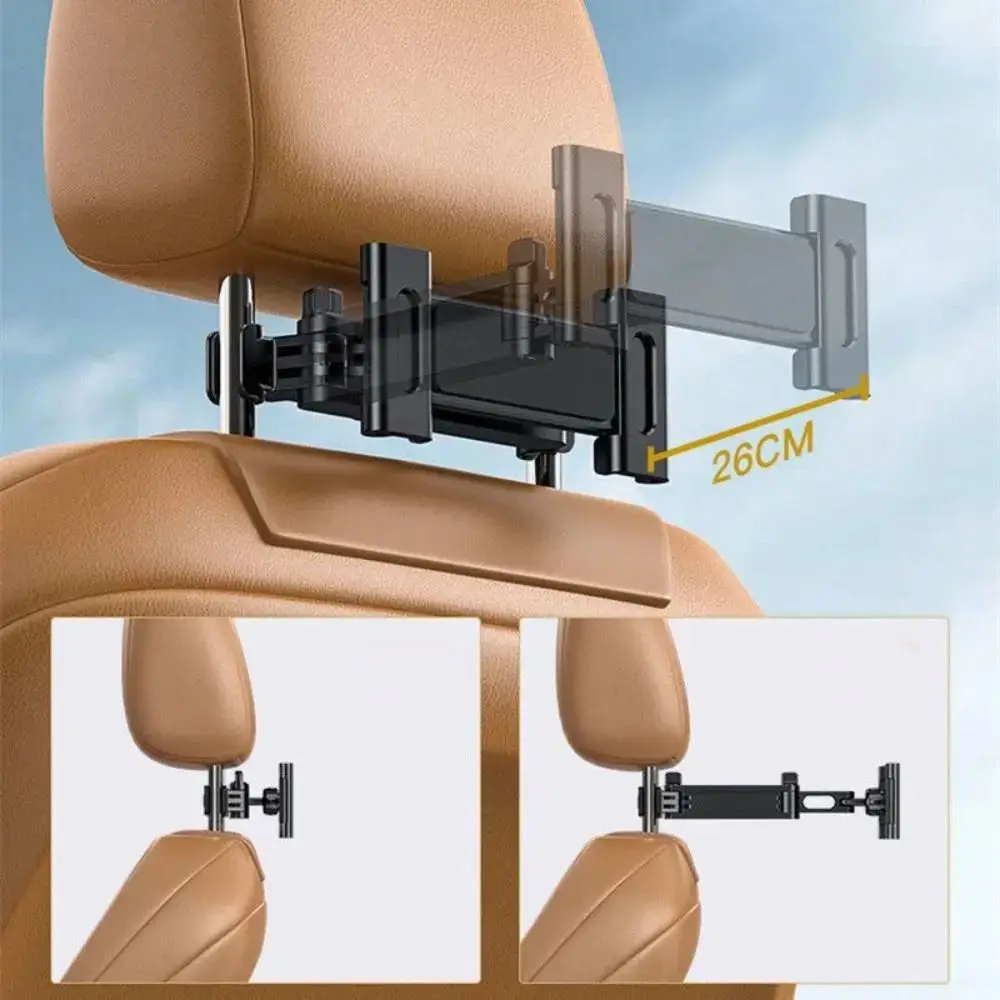 Foldable Car Rear Pillow Phone Holder Flexible Hands-Free Car Stand Seat Phone Mount Portable Adjustable Bracket