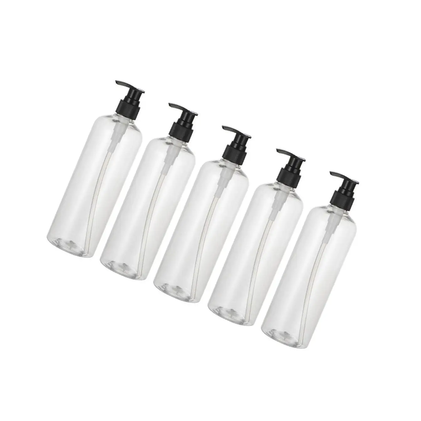 زجاجة شامبو وبلسم فارغة قابلة لإعادة الملء، 500 مل شفافة #1