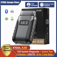 XTOOL A30D A30 OBD2 Scanner Auto Diagnostic Tools with Android / iOS Bidirectional Control Scan Lifetime Free Update Add CAN FD