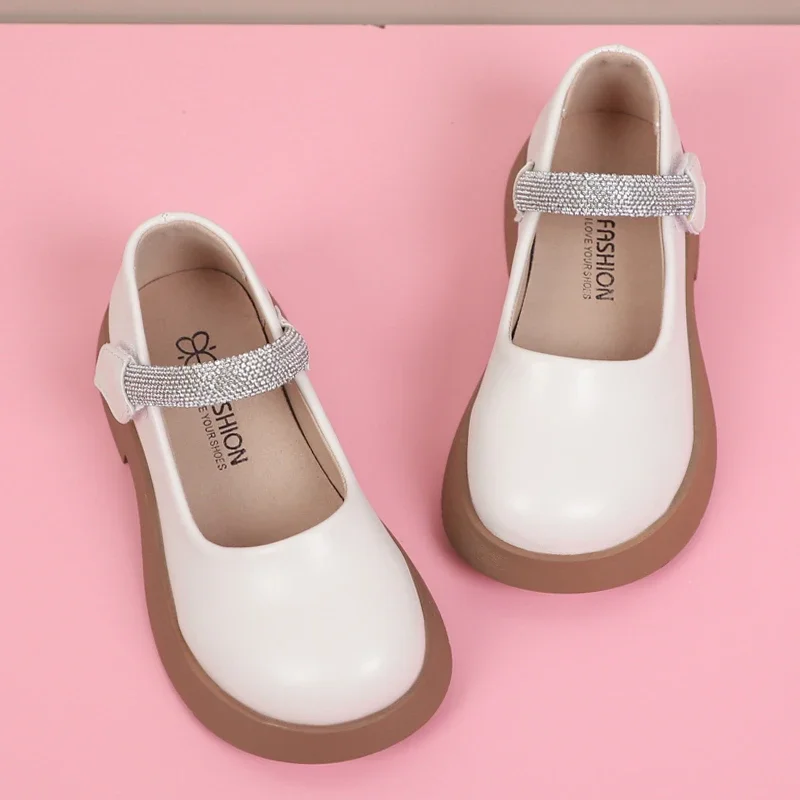 Chaussures en cuir coordonnantes pour filles, chaussures de performance pour enfants, mode princesse pour enfants, fête de mariage, tout match